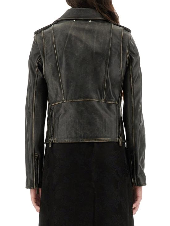 26FW 골든구스 바이커 자켓 GWP00848P00064790100 BLACK - GOLDEN GOOSE