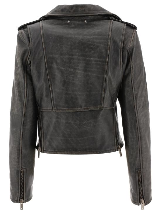 26FW 골든구스 바이커 자켓 GWP00848P00064790100 BLACK - GOLDEN GOOSE