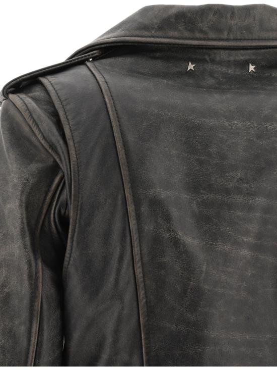 26FW 골든구스 바이커 자켓 GWP00848P00064790100 BLACK - GOLDEN GOOSE