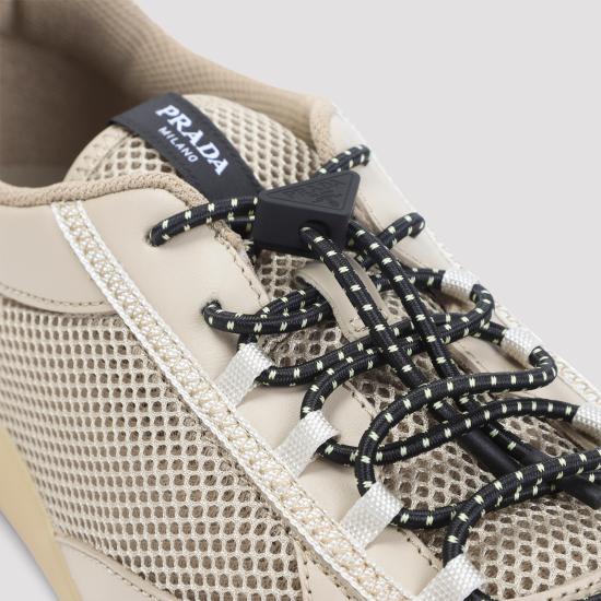 26FW 프라다 스피드락 레더 앤 메쉬 패브릭 스니커즈 2EE468FG0003ZM0 F0F24 BEIGE O TAN - PRADA