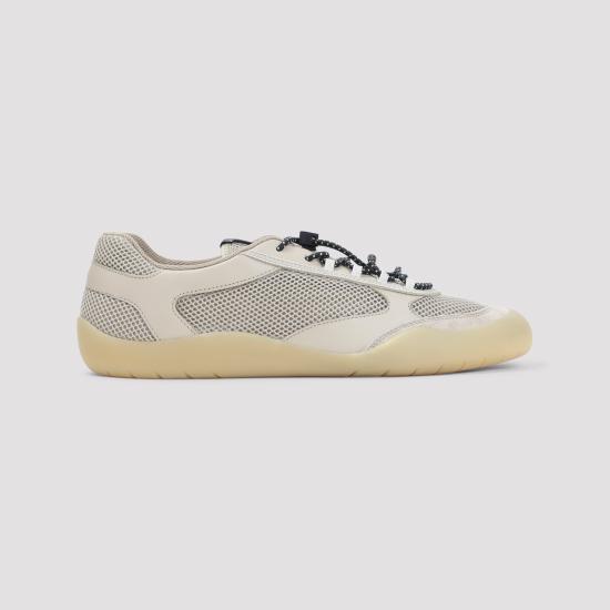 26FW 프라다 스피드락 레더 앤 메쉬 패브릭 스니커즈 2EE468FG0003ZM0 F0F24 BEIGE O TAN - PRADA