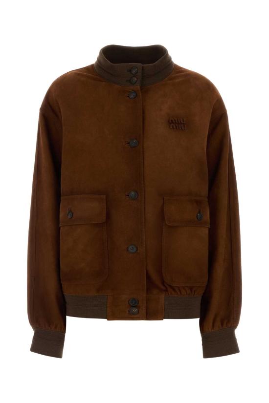26SS 미우미우 자켓 MPW012SOOO19ML F0042 BROWN