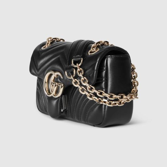 26FW 구찌 GG 마몽 스몰 숄더백 837280AAE38 1000 BLACK - GUCCI