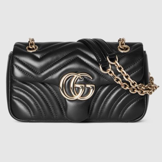 26FW 구찌 GG 마몽 스몰 숄더백 837280AAE38 1000 BLACK