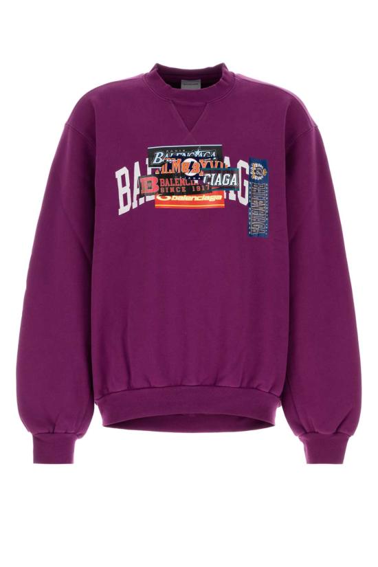 26FW 발렌시아가 긴팔 티셔츠 A001VTTUVR3 5100 PURPLE