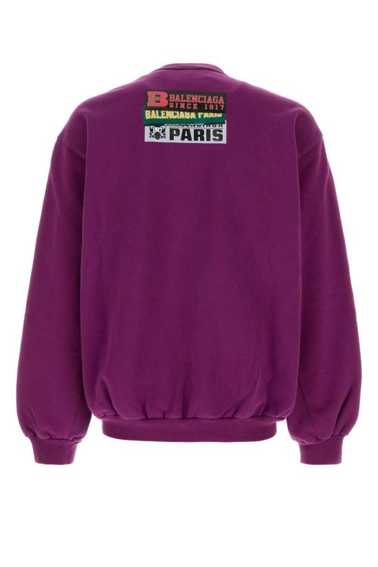 26FW 발렌시아가 긴팔 티셔츠 A001VTTUVR3 5100 PURPLE - BALENCIAGA