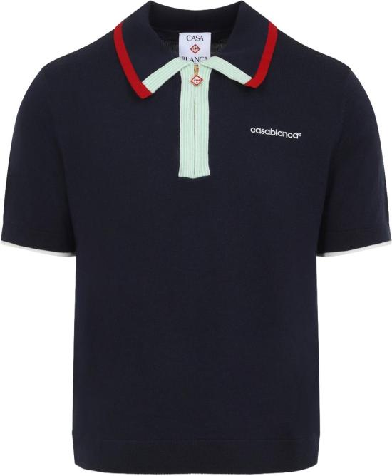  카사블랑카 폴로 티셔츠 MPF26KW84601NAVY DIVERS