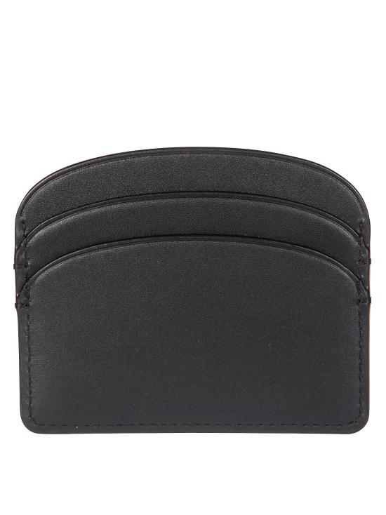 26FW 아페쎄 블랙 로고 하프문 레더 PXAWVF63270 LZZ NERO - A.P.C.