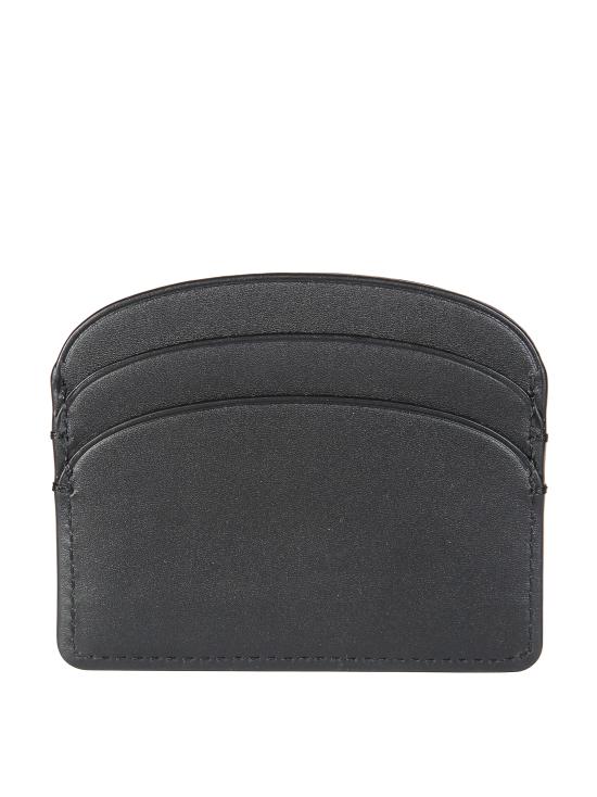 26FW 아페쎄 블랙 로고 하프문 레더 PXAWVF63270 LZZ NERO - A.P.C.
