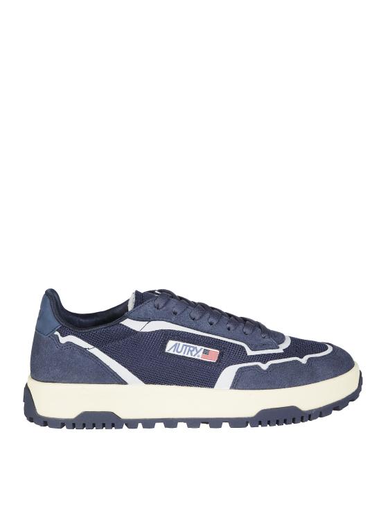 26FW 오트리 WILDPACE 로우 스니커즈 립스탑 나일론 가죽 LDLMAK12 BLUETBLUET