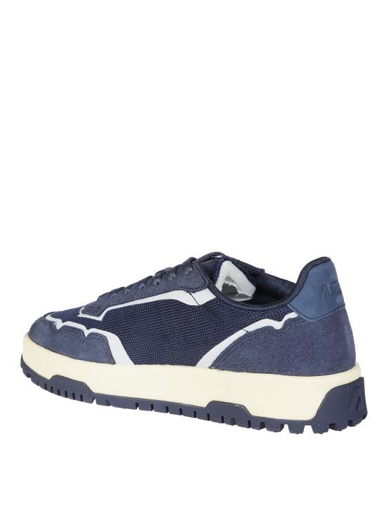 26FW 오트리 WILDPACE 로우 스니커즈 립스탑 나일론 가죽 LDLMAK12 BLUETBLUET - AUTRY