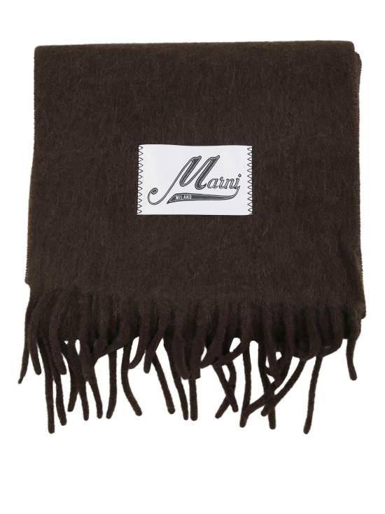 26FW 마르니 터콰이즈 알파카 스카프 SCMC0059Y0UTW918 00M29 MARRONE