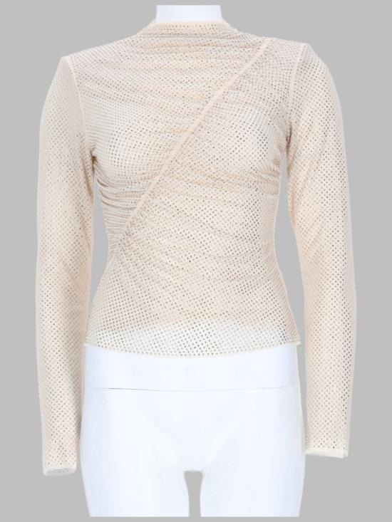 25FW 셀프 포트레이트 탑 SC25 002T CH CHAMPAGNE IVORY