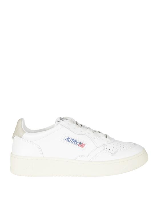 26FW 오트리 메달리스트 로우 레더 스니커즈 AULWLL27 WHTFEATHER BIANCO