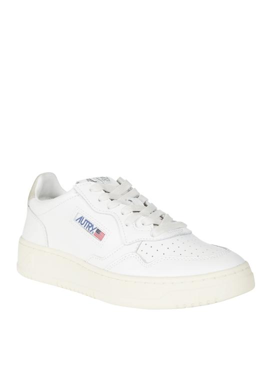 26FW 오트리 메달리스트 로우 레더 스니커즈 AULWLL27 WHTFEATHER BIANCO - AUTRY