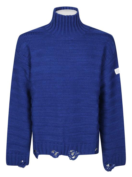 26FW MM6 메종마르지엘라 터틀넥 SH0HA0004M13040 483 BLU