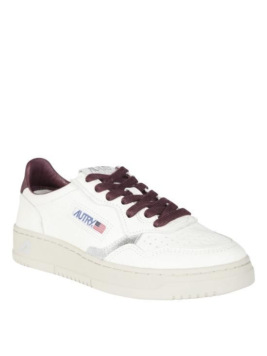 26FW 오트리 메달리스트 로우 레더 스니커즈 AULWNE19 FIGSILVER BIANCO - AUTRY