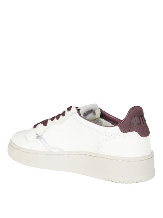 26FW 오트리 메달리스트 로우 레더 스니커즈 AULWNE19 FIGSILVER BIANCO - AUTRY