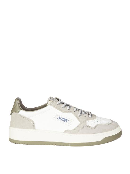 26FW 오트리 메달리스트 로우 스니커즈 AULMBW07 WHTLICORICE BEIGE