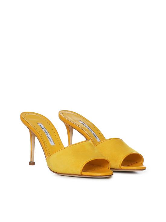 26SS 마놀로 블라닉 뮬/슬리퍼 12631727329 Yellow - MANOLO BLAHNIK