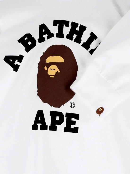 26SS 베이프 긴팔 티셔츠 001LTM301011MWHITE White - BAPE