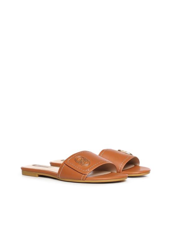 26SS 리우조 플랫 슈즈 SA6127P0102S3804 Beige - LIU JO