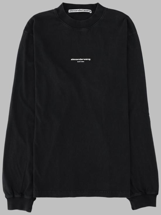 26FW 알렉산더 왕 긴팔 티셔츠 UCC3261908 011 BLACK