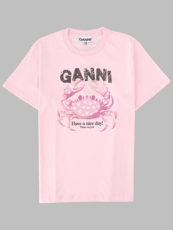 26FW 가니 반팔 티셔츠 A1050197 868 PINK