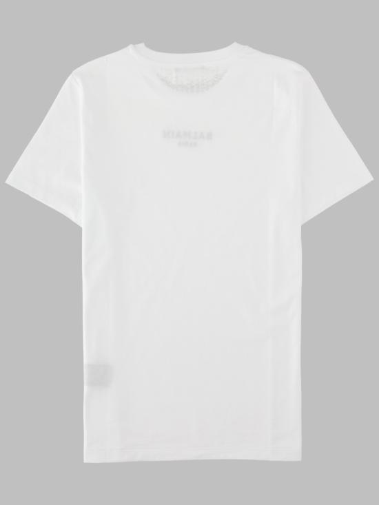 26FW 발망 반팔 티셔츠 HF1EF000BD10 GAB WHITE - BALMAIN