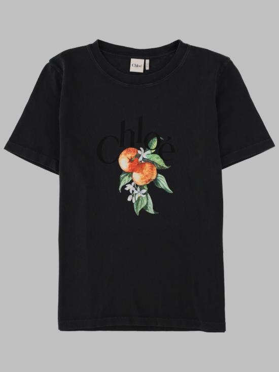 26FW 끌로에 반팔 티셔츠 26AJH08988 070 BLACK