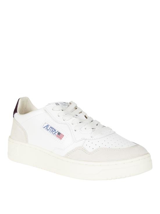 26FW 오트리 메달리스트 로우 레더 스니커즈 AULWLS18 WHTFIG BIANCO - AUTRY