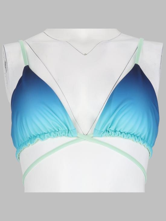 26FW 카사블랑카 비치웨어 W PF26 SWM 083 01BLUE GREENGRADIENT MULTICOLOUR