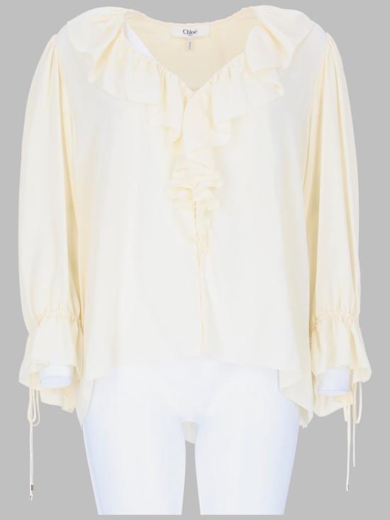 26FW 끌로에 블라우스 26AHT72005 114 IVORY