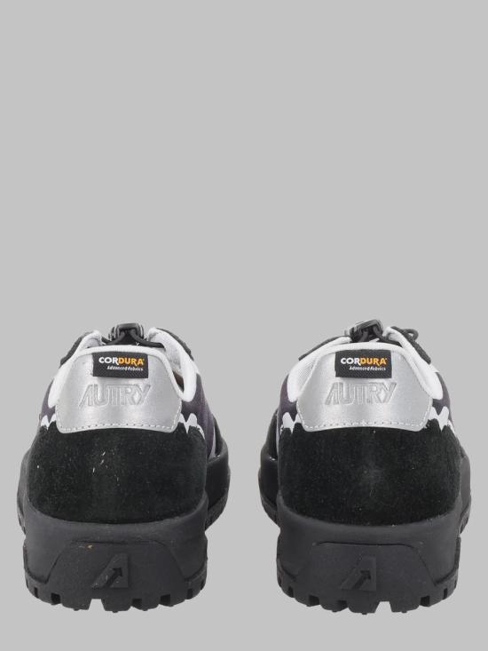 26FW 오트리 WILDPACE 로우 스니커즈 립스탑 나일론 가죽 LDLM MQ01 BLACK - AUTRY