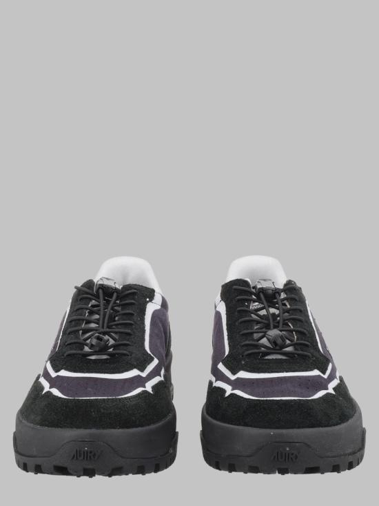 26FW 오트리 WILDPACE 로우 스니커즈 립스탑 나일론 가죽 LDLM MQ01 BLACK