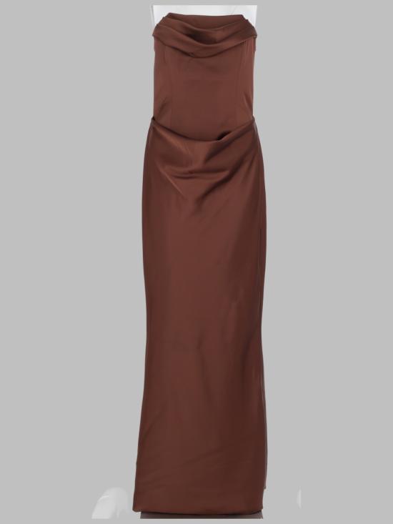 26FW 로테이트 롱 원피스 1163362910 BCR7162910 BROWN