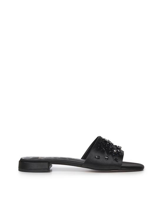 26SS 브이73 샌들 73SC9YM01RIC KAYLA FLATNERO BLACK