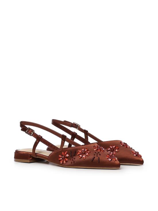 26SS 브이73 플랫 슈즈 73SC9YL01RIC KAYLA SLINGBACKCIOCCOLATO CHOCOLATE - V73
