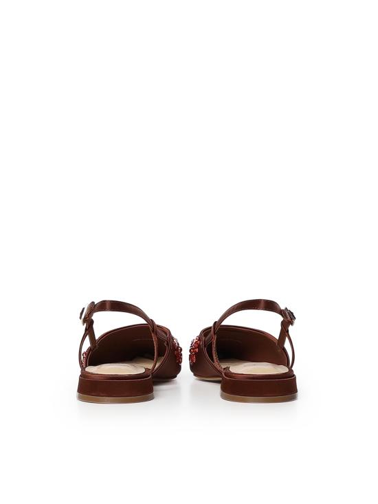 26SS 브이73 플랫 슈즈 73SC9YL01RIC KAYLA SLINGBACKCIOCCOLATO CHOCOLATE - V73
