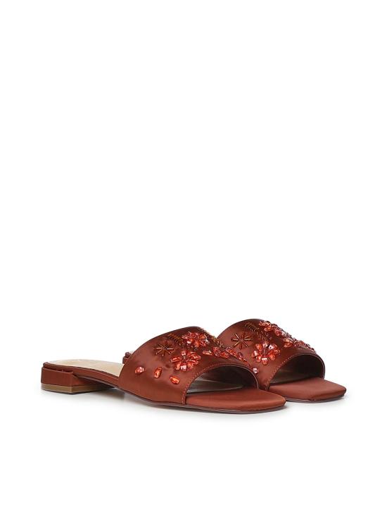 26SS 브이73 샌들 73SC9YM01RIC KAYLA FLATCIOCCOLATO CHOCOLATE - V73