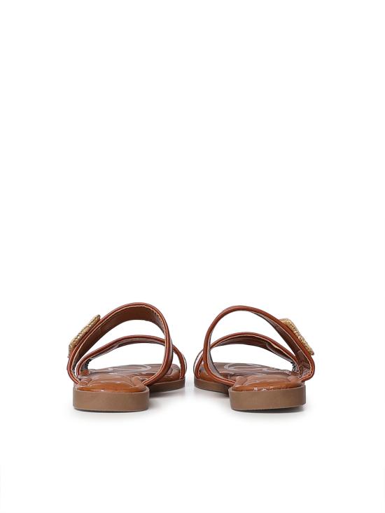 26SS 브이73 샌들 73SC9XW01 CASSIE FLATNATURALE CUOIO Natural tan - V73