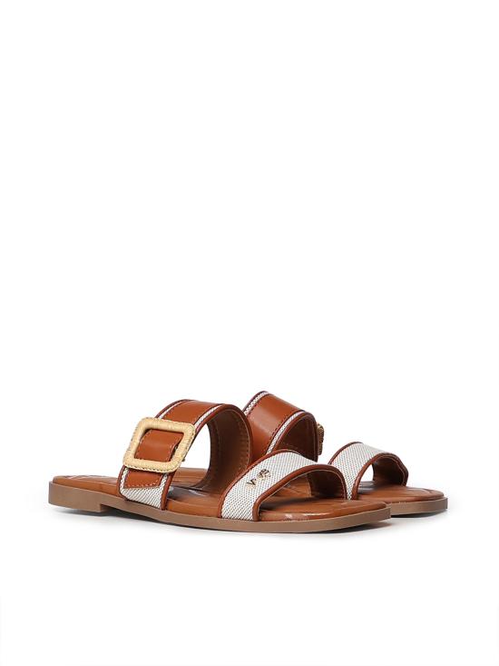 26SS 브이73 샌들 73SC9XW01 CASSIE FLATNATURALE CUOIO Natural tan - V73