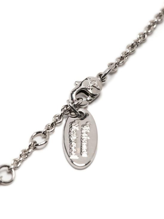 26SS 비비안웨스트우드 아리엘라 ORB 크리스탈 팔찌 아리엘라 ORB 크리스탈 팔찌 6102020Q P169 Silver - VIVIENNE WESTWOOD