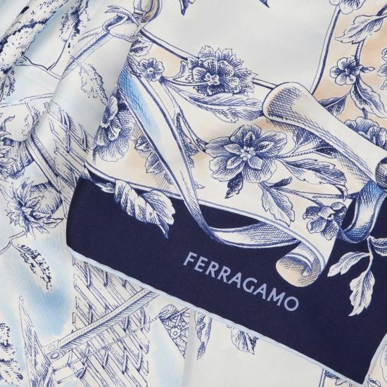 26FW 살바토레 페라가모 머플러/스카프 310244001 Blue - SALVATORE FERRAGAMO
