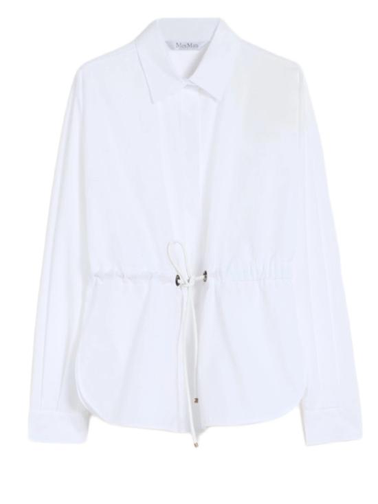 26SS 막스마라 Tazzina 드로스트링 셔츠 2611111052600001 White