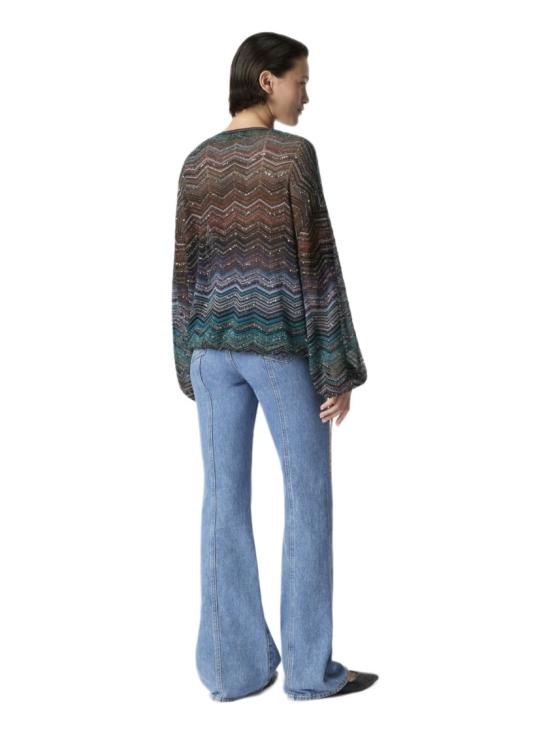 26SS 미소니 탑 DS26SJ0FBK01H9SM9ZT Blue - MISSONI