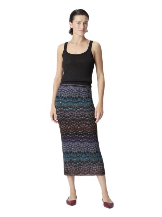 26SS 미소니 스커트 DS26SH0SBK01H9SM9ZT Blue - MISSONI