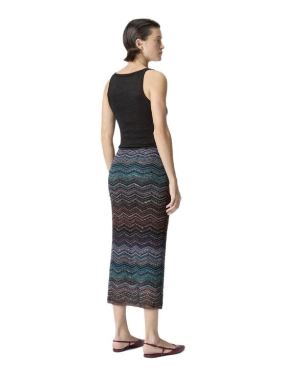 26SS 미소니 스커트 DS26SH0SBK01H9SM9ZT Blue - MISSONI