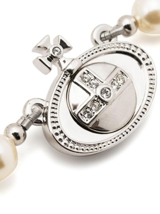 26SS 비비안웨스트우드 펄 바스 릴리프 초커 펄 바스 릴리프 초커 63030008 P128 White - VIVIENNE WESTWOOD