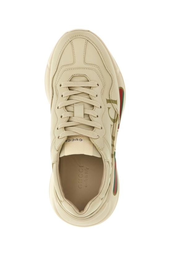 26FW 구찌 RHYTON 라이톤 구찌 로고 스니커즈 528892DRW009522 White - GUCCI